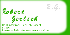 robert gerlich business card